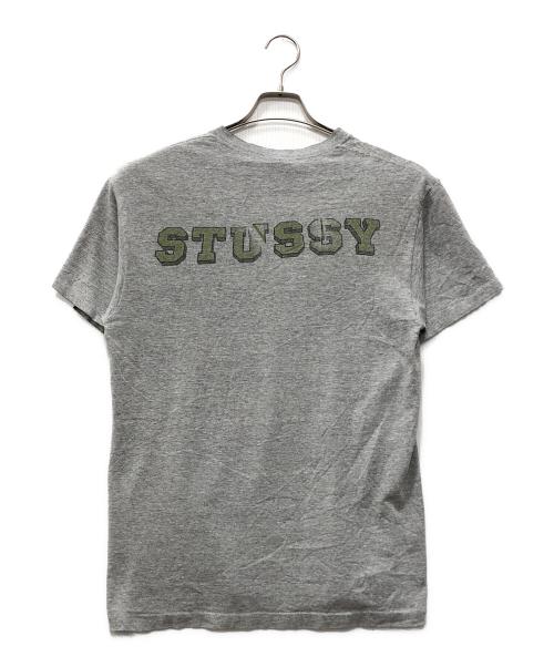 stussy（ステューシー）stussy (ステューシー) プリントTシャツ グレー サイズ:Mの古着・服飾アイテム