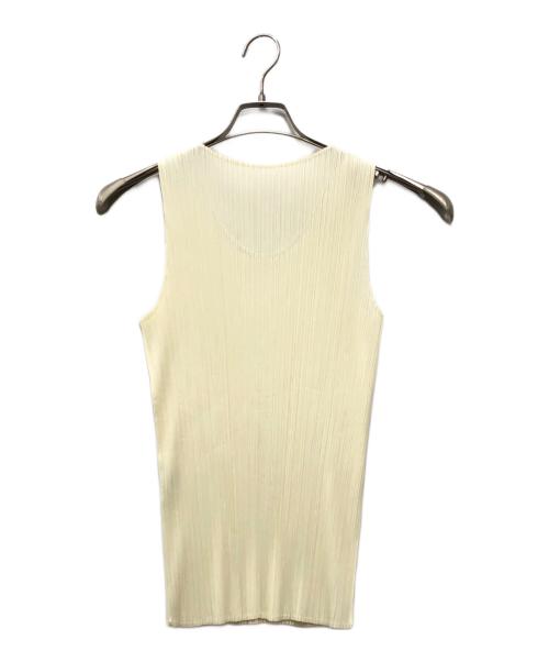 PLEATS PLEASE（プリーツプリーズ）PLEATS PLEASE (プリーツプリーズ) ノースリーブカットソー ベージュ サイズ:3の古着・服飾アイテム