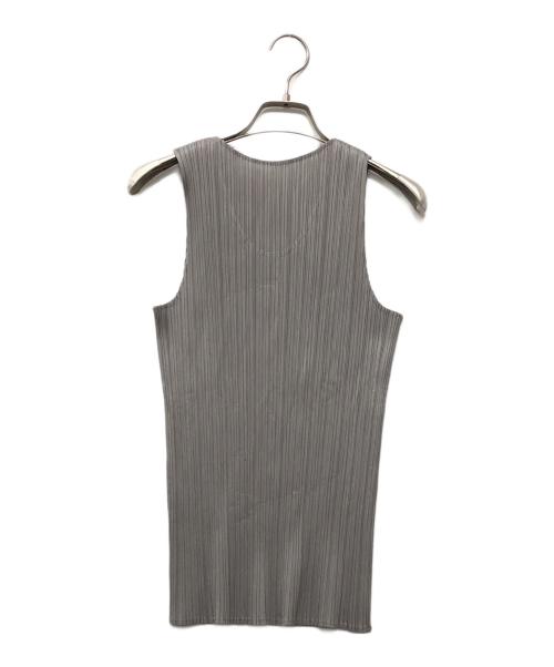 PLEATS PLEASE（プリーツプリーズ）PLEATS PLEASE (プリーツプリーズ) ノースリーブカットソー グレー サイズ:3の古着・服飾アイテム