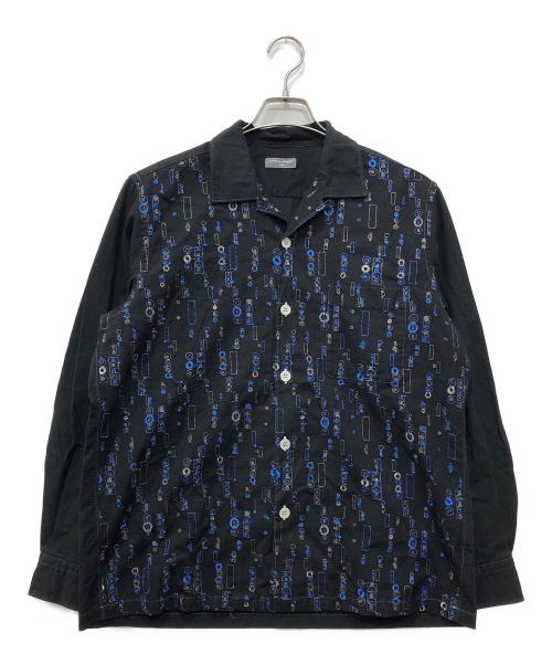 COMME des GARCONS HOMME（コムデギャルソン オム）COMME des GARCONS HOMME (コムデギャルソン オム) 刺繍シャツ ブラック サイズ:下記参照の古着・服飾アイテム