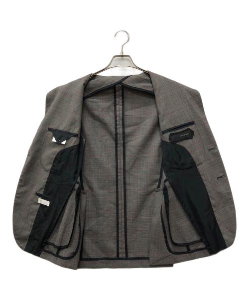 TAGLIATORE（タリアトーレ）TAGLIATORE (タリアトーレ) モンテカルロテウールグレンチェックセットアップスーツ グレー サイズ:44の古着・服飾アイテム