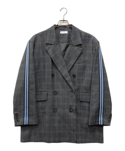 MAISON SPECIAL（メゾンスペシャル）MAISON SPECIAL (メゾンスペシャル) side Line Over Size Jacket グレー サイズ:FREEの古着・服飾アイテム