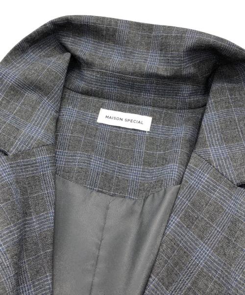 MAISON SPECIAL（メゾンスペシャル）MAISON SPECIAL (メゾンスペシャル) side Line Over Size Jacket グレー サイズ:FREEの古着・服飾アイテム