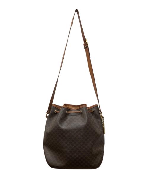 CELINE（セリーヌ）CELINE (セリーヌ) マカダムショルダーバッグ ブラウンの古着・服飾アイテム