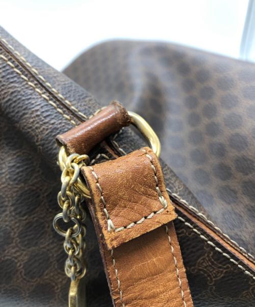CELINE（セリーヌ）CELINE (セリーヌ) マカダムショルダーバッグ ブラウンの古着・服飾アイテム