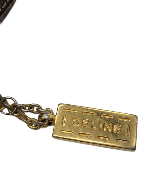 CELINE（セリーヌ）CELINE (セリーヌ) マカダムショルダーバッグ ブラウンの古着・服飾アイテム