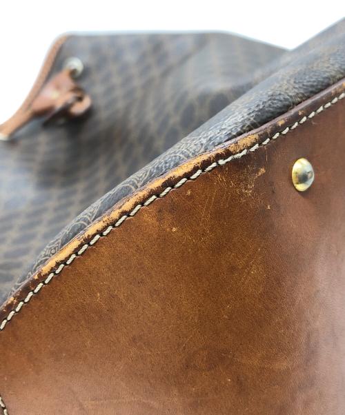 CELINE（セリーヌ）CELINE (セリーヌ) マカダムショルダーバッグ ブラウンの古着・服飾アイテム