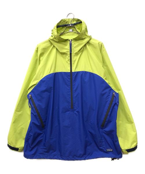Patagonia（パタゴニア）Patagonia (パタゴニア) Essenshell Pullover グリーン×ブルー サイズ:XLの古着・服飾アイテム