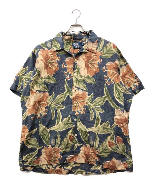 POLO RALPH LAUREN（ポロ・ラルフローレン）POLO RALPH LAUREN (ポロ・ラルフローレン) オープンカラーシャツ ブルー サイズ:XLの古着・服飾アイテム
