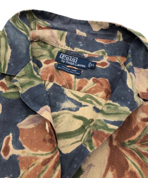 POLO RALPH LAUREN（ポロ・ラルフローレン）POLO RALPH LAUREN (ポロ・ラルフローレン) オープンカラーシャツ ブルー サイズ:XLの古着・服飾アイテム