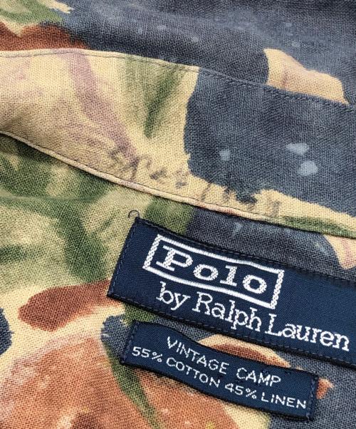 POLO RALPH LAUREN（ポロ・ラルフローレン）POLO RALPH LAUREN (ポロ・ラルフローレン) オープンカラーシャツ ブルー サイズ:XLの古着・服飾アイテム