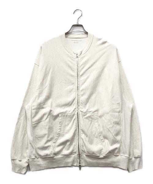 BLURHMS（ブラームス）BLURHMS (ブラームス) LIGHT SWEAT CREW ZIP アイボリー サイズ:4の古着・服飾アイテム