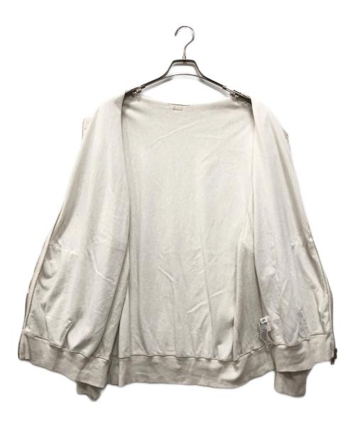 BLURHMS（ブラームス）BLURHMS (ブラームス) LIGHT SWEAT CREW ZIP アイボリー サイズ:4の古着・服飾アイテム