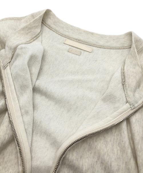 BLURHMS（ブラームス）BLURHMS (ブラームス) LIGHT SWEAT CREW ZIP アイボリー サイズ:4の古着・服飾アイテム