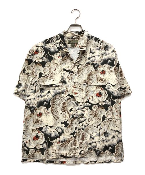 NIGEL CABOURN（ナイジェルケーボン）NIGEL CABOURN (ナイジェルケーボン) ALOHA SHIRT - TIGER ホワイト サイズ:50の古着・服飾アイテム