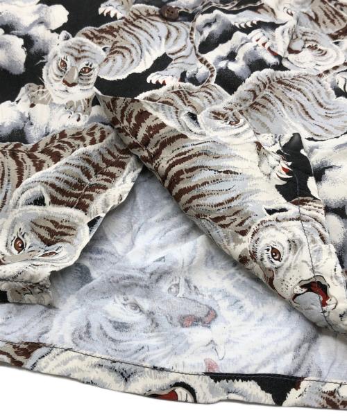 NIGEL CABOURN（ナイジェルケーボン）NIGEL CABOURN (ナイジェルケーボン) ALOHA SHIRT - TIGER ホワイト サイズ:50の古着・服飾アイテム