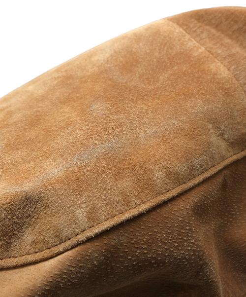 PEANUTS&CO.（ピーナッツカンパニー）PEANUTS&CO. (ピーナッツカンパニー) ACVM (エーシーブイエム) PIG SUEDE NEWS PAPER BAG ブラウンの古着・服飾アイテム