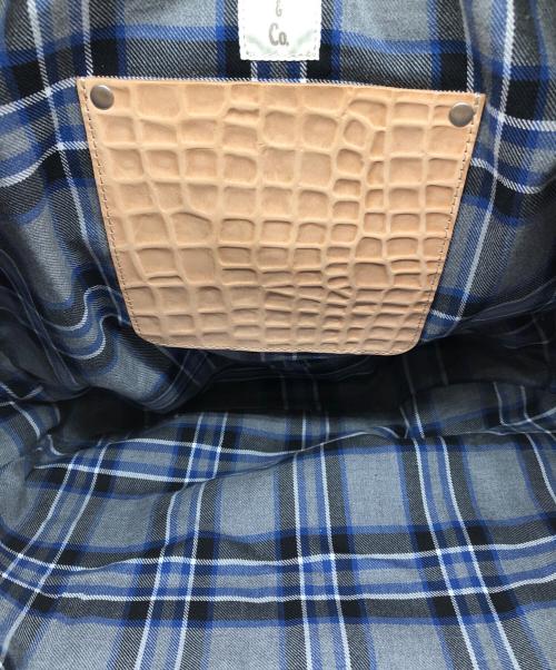 PEANUTS&CO.（ピーナッツカンパニー）PEANUTS&CO. (ピーナッツカンパニー) ACVM (エーシーブイエム) PIG SUEDE NEWS PAPER BAG ブラウンの古着・服飾アイテム