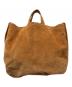 PEANUTS&CO.（ピーナッツカンパニー）の古着「PIG SUEDE NEWS PAPER BAG」｜ブラウン