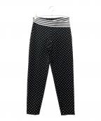 BORDERS at BALCONYボーダーズアットバルコニー）の古着「APERED DOTS PANTS」｜ブラック