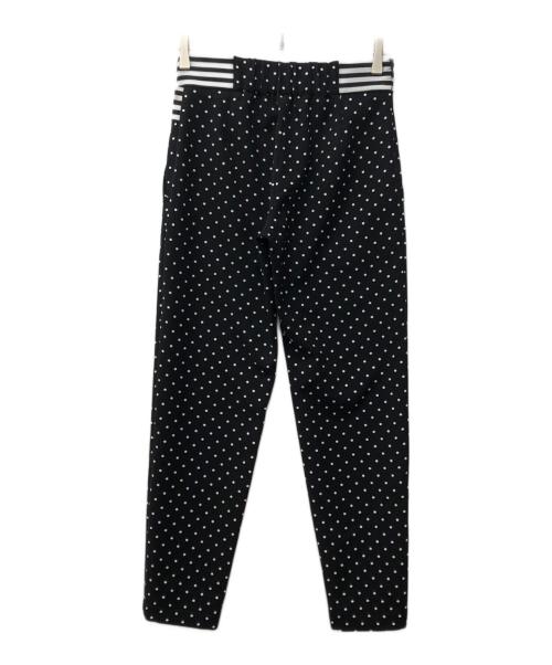 BORDERS at BALCONY（ボーダーズアットバルコニー）BORDERS at BALCONY (ボーダーズアットバルコニー) APERED DOTS PANTS ブラック サイズ:SIZE36 未使用品の古着・服飾アイテム