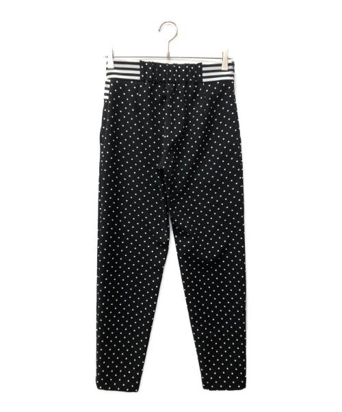 BORDERS at BALCONY（ボーダーズアットバルコニー）BORDERS at BALCONY (ボーダーズアットバルコニー) APERED DOTS PANTS ブラック サイズ:SIZE36 未使用品の古着・服飾アイテム