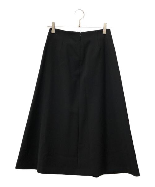 BORDERS at BALCONY（ボーダーズアットバルコニー）BORDERS AT BALCONY (ボーダーズアットバルコニー) BORDER POCKET TWILL SKIRT ブラック サイズ:36 未使用品の古着・服飾アイテム