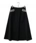 BORDERS AT BALCONY（ボーダーズアットバルコニー）の古着「BORDER POCKET TWILL SKIRT」｜ブラック