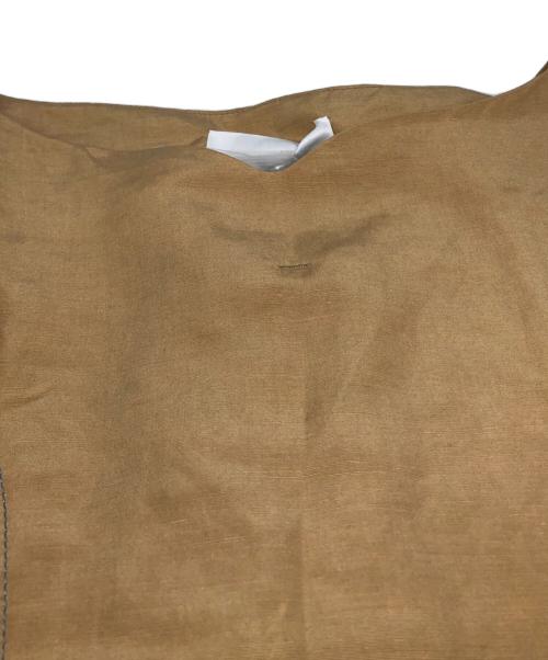 Mame Kurogouchi（マメクロゴウチ）mame kurogouchi (マメクロゴウチ) Silk Hemp Volume Sleeves Tops ベージュ サイズ:1 未使用品の古着・服飾アイテム