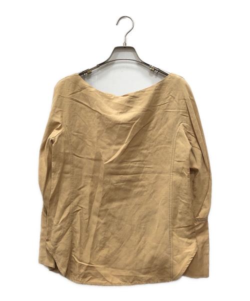 Mame Kurogouchi（マメクロゴウチ）mame kurogouchi (マメクロゴウチ) Silk Hemp Volume Sleeves Tops ベージュ サイズ:1 未使用品の古着・服飾アイテム