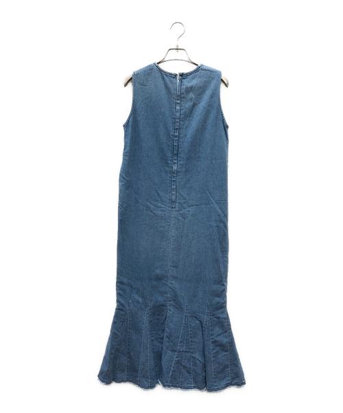THIRD MAGAZINE（サードマガジン）THIRD MAGAZINE (サードマガジン) ムラ糸デニムワンピ ブルー サイズ:9 未使用品の古着・服飾アイテム