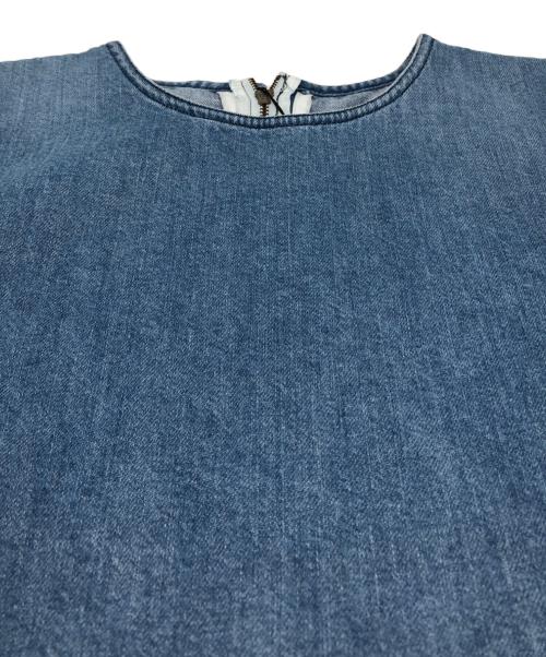 THIRD MAGAZINE（サードマガジン）THIRD MAGAZINE (サードマガジン) ムラ糸デニムワンピ ブルー サイズ:9 未使用品の古着・服飾アイテム