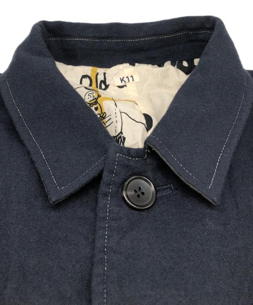 KHOKI（コッキ）KHOKI (コッキ) washed wool coat ネイビー サイズ:Mの古着・服飾アイテム