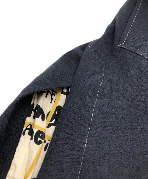 KHOKI（コッキ）KHOKI (コッキ) washed wool coat ネイビー サイズ:Mの古着・服飾アイテム