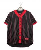 SUPREMEシュプリーム）の古着「VERTICAL LOGO BASEBALL JERSEY」｜ブラック