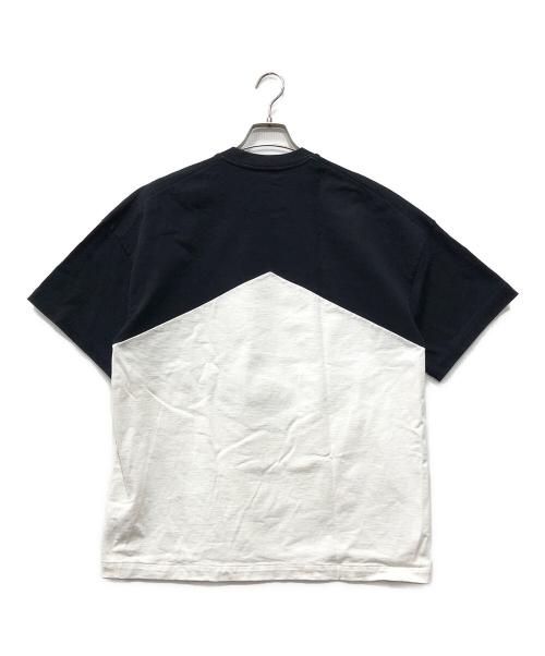 JIL SANDER（ジルサンダー）JIL SANDER (ジルサンダー) バイカラーTシャツ ホワイト サイズ:Sの古着・服飾アイテム