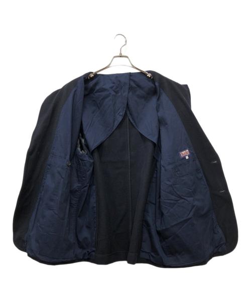 BLUE BLUE（ブルーブルー）BLUE BLUE (ブルーブルー) KANDA BIIKI (カンダビイキ) WOOL WORK BLAZER ネイビー サイズ:3の古着・服飾アイテム