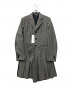 BLACK COMME des GARCONSブラックコムデギャルソン）の古着「変形ドッキングジャケット」｜グレー