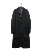 BLACK COMME des GARCONSブラックコムデギャルソン）の古着「ポリ縮絨 コート」｜ブラック