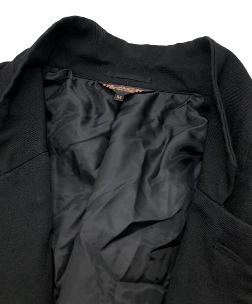 BLACK COMME des GARCONS（ブラックコムデギャルソン）BLACK COMME des GARCONS (ブラックコムデギャルソン) ポリ縮絨 コート ブラック サイズ:Mの古着・服飾アイテム