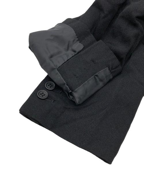 BLACK COMME des GARCONS（ブラックコムデギャルソン）BLACK COMME des GARCONS (ブラックコムデギャルソン) ポリ縮絨 コート ブラック サイズ:Mの古着・服飾アイテム