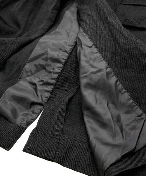 BLACK COMME des GARCONS（ブラックコムデギャルソン）BLACK COMME des GARCONS (ブラックコムデギャルソン) ポリ縮絨 コート ブラック サイズ:Mの古着・服飾アイテム