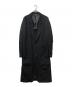 BLACK COMME des GARCONS（ブラックコムデギャルソン）の古着「ポリ縮絨 コート」｜ブラック
