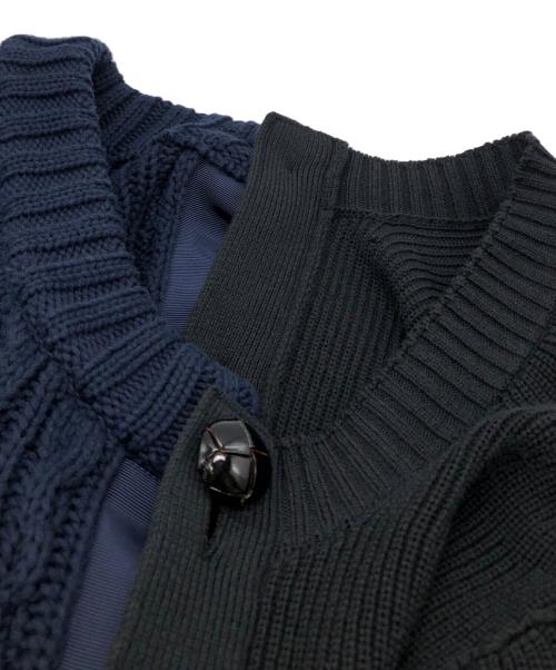 sacai（サカイ）sacai (サカイ) ボレロカーディガン ネイビー サイズ:2の古着・服飾アイテム