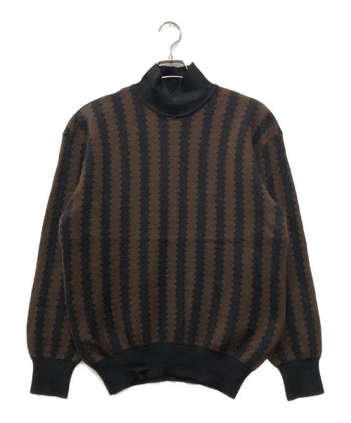 ISSEY MIYAKE MEN（イッセイミヤケメン）ISSEY MIYAKE MEN (イッセイミヤケメン) ニットポロシャツ ブラウン サイズ:Fの古着・服飾アイテム