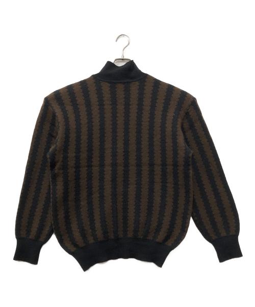 ISSEY MIYAKE MEN（イッセイミヤケメン）ISSEY MIYAKE MEN (イッセイミヤケメン) ニットポロシャツ ブラウン サイズ:Fの古着・服飾アイテム