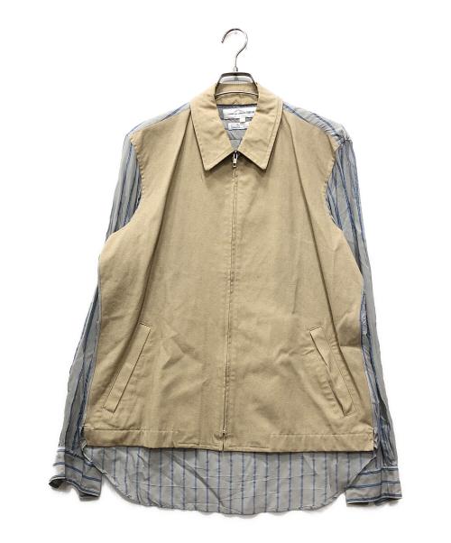 COMME des GARCONS SHIRT（コムデギャルソンシャツ）COMME des GARCONS SHIRT (コムデギャルソンシャツ) シャツドッキングジャケット ベージュ サイズ:Lの古着・服飾アイテム