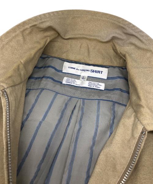 COMME des GARCONS SHIRT（コムデギャルソンシャツ）COMME des GARCONS SHIRT (コムデギャルソンシャツ) シャツドッキングジャケット ベージュ サイズ:Lの古着・服飾アイテム
