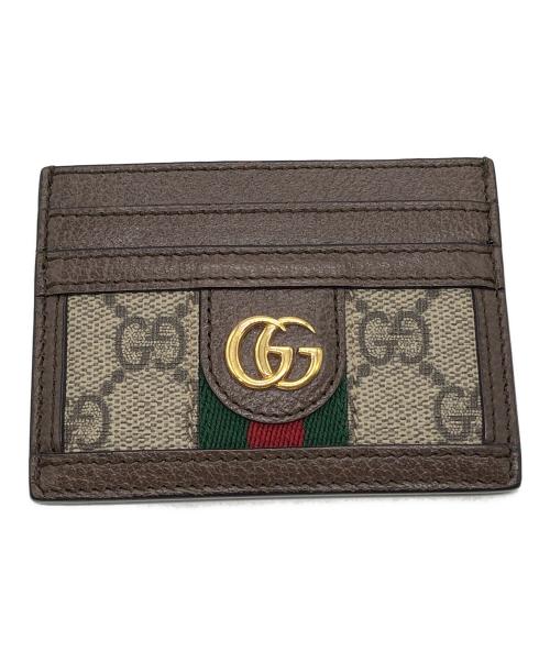 GUCCI（グッチ）GUCCI (グッチ) カードケース ブラウン サイズ:下記参照の古着・服飾アイテム