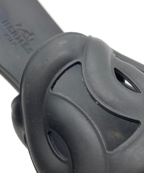 HERMES（エルメス）HERMES (エルメス) シェーヌダンクルアロハサンダル ブラック サイズ:38の古着・服飾アイテム